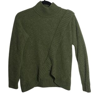 Saks Fifth Avenue Green Turtleneck Sweater